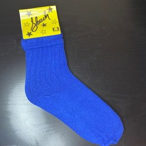 Blue Slouch Socks